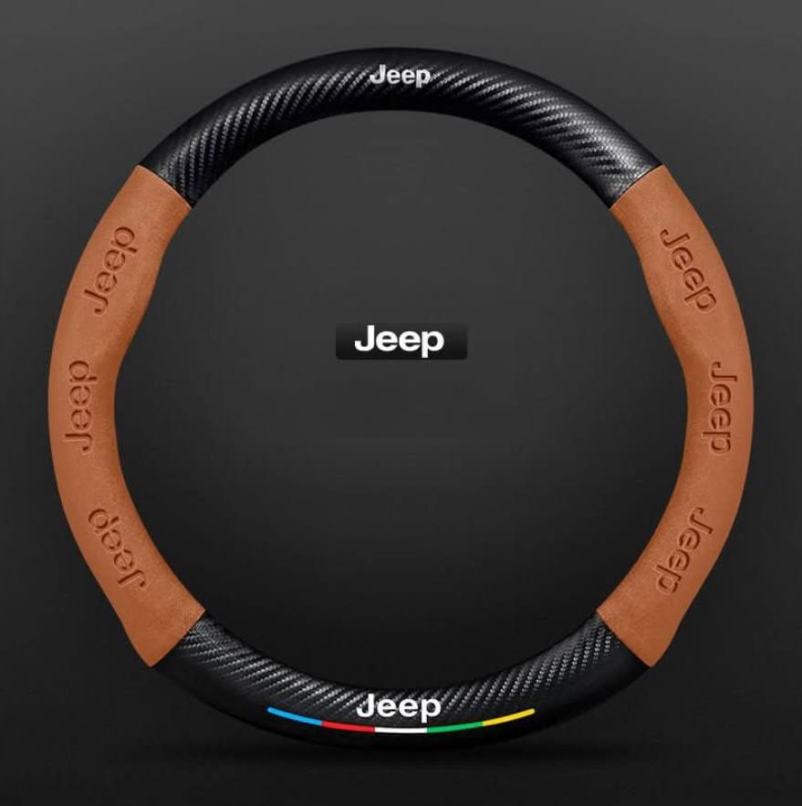 Premium Leather Steering Wheel Grip Cover