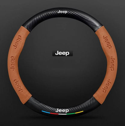 Premium Leather Steering Wheel Grip Cover