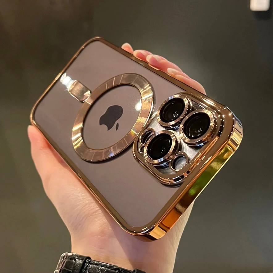 Slim Protective Phone Case with Luxe Metal Accent