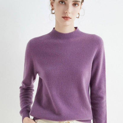 Soft Women's Crew Neck Cashmere Sweater