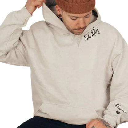Customizable Sweatshirt with Name on Sleeve