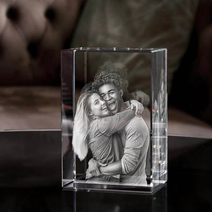 Customizable Crystal Picture Frame for Pet Memorial
