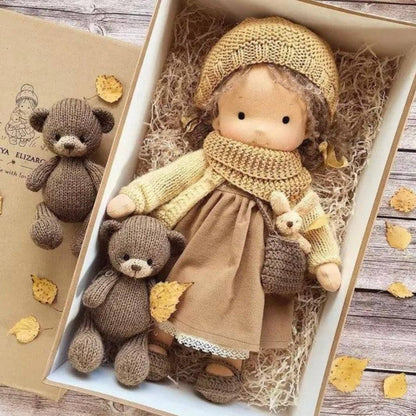 Natural Cotton Artisan Doll, Gentle Play Toy