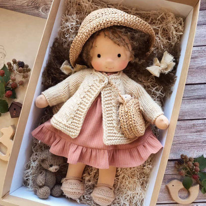 Natural Cotton Artisan Doll, Gentle Play Toy