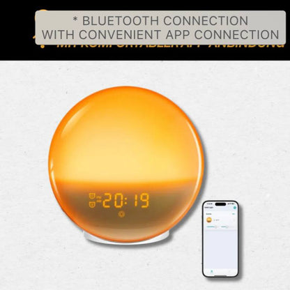 Smart Wake Up Light Clock with Bluetooth & USB