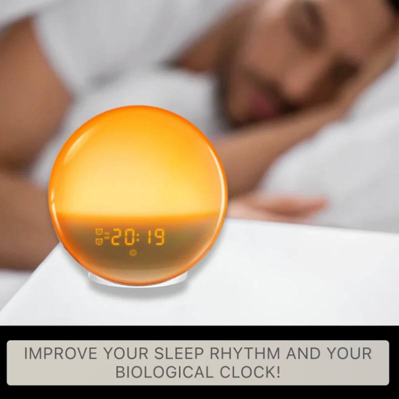 Smart Wake Up Light Clock with Bluetooth & USB