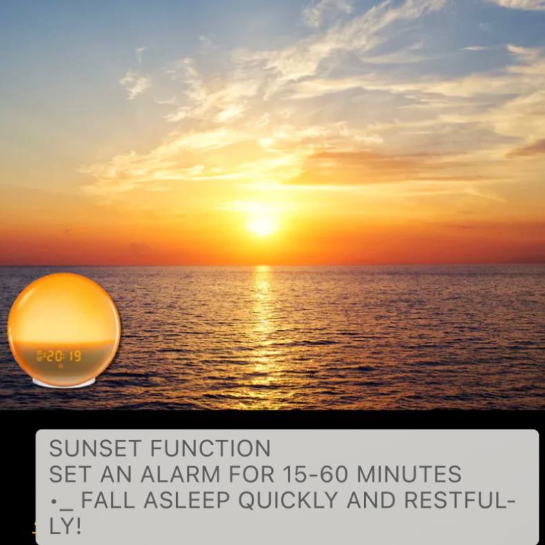 Smart Wake Up Light Clock with Bluetooth & USB