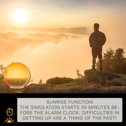 Smart Wake Up Light Clock with Bluetooth & USB