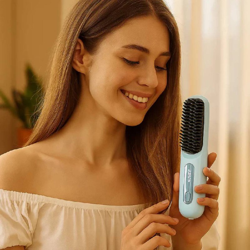 Easy Ceramic Hair Straightener Brush