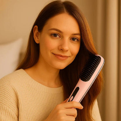 Easy Ceramic Hair Straightener Brush