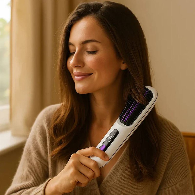 Easy Ceramic Hair Straightener Brush