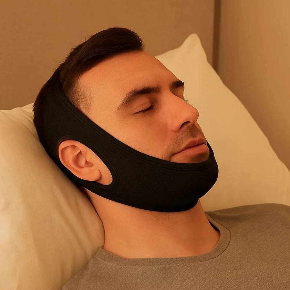 Comfortable Snore Reducing Chin Strap for Better Sleep