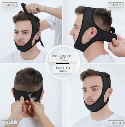Comfortable Snore Reducing Chin Strap for Better Sleep