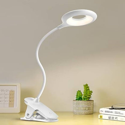 Portable Clip On Desk Lamp with Adjustable Arm