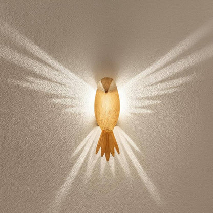 Colorful Bird LED Wall Light with 3D Wing Projection