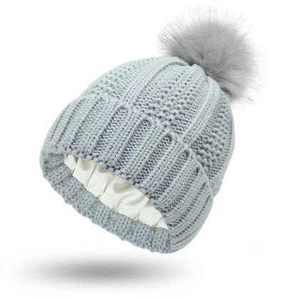 Soft Fuzzy Beanie for Frizz Control and Smooth Hair
