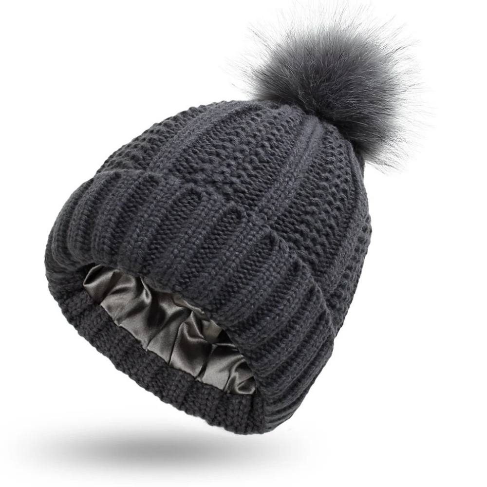 Soft Fuzzy Beanie for Frizz Control and Smooth Hair