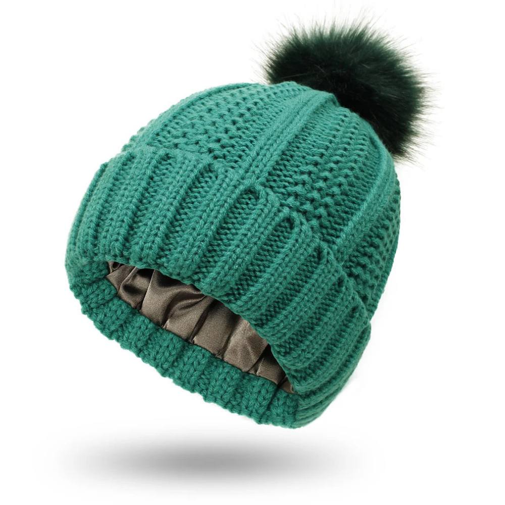 Soft Fuzzy Beanie for Frizz Control and Smooth Hair