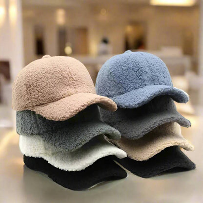 Warm Fleece Beanie Hat for Men and Women