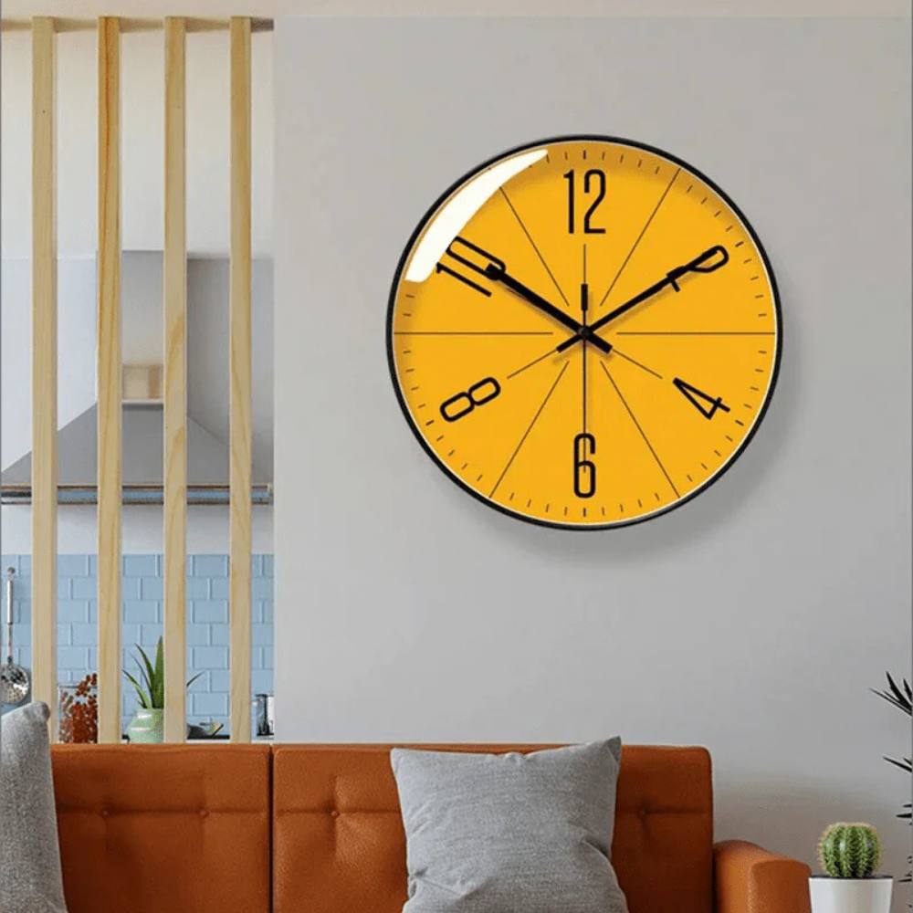Simple Modern Wall Clock, Quiet Quartz Movement