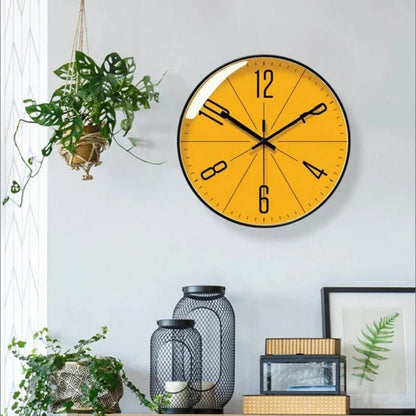 Simple Modern Wall Clock, Quiet Quartz Movement