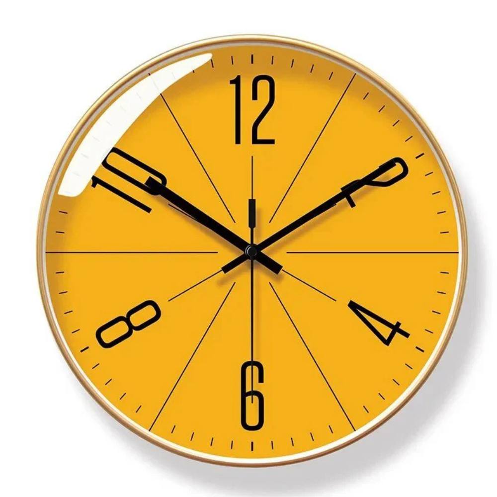 Simple Modern Wall Clock, Quiet Quartz Movement