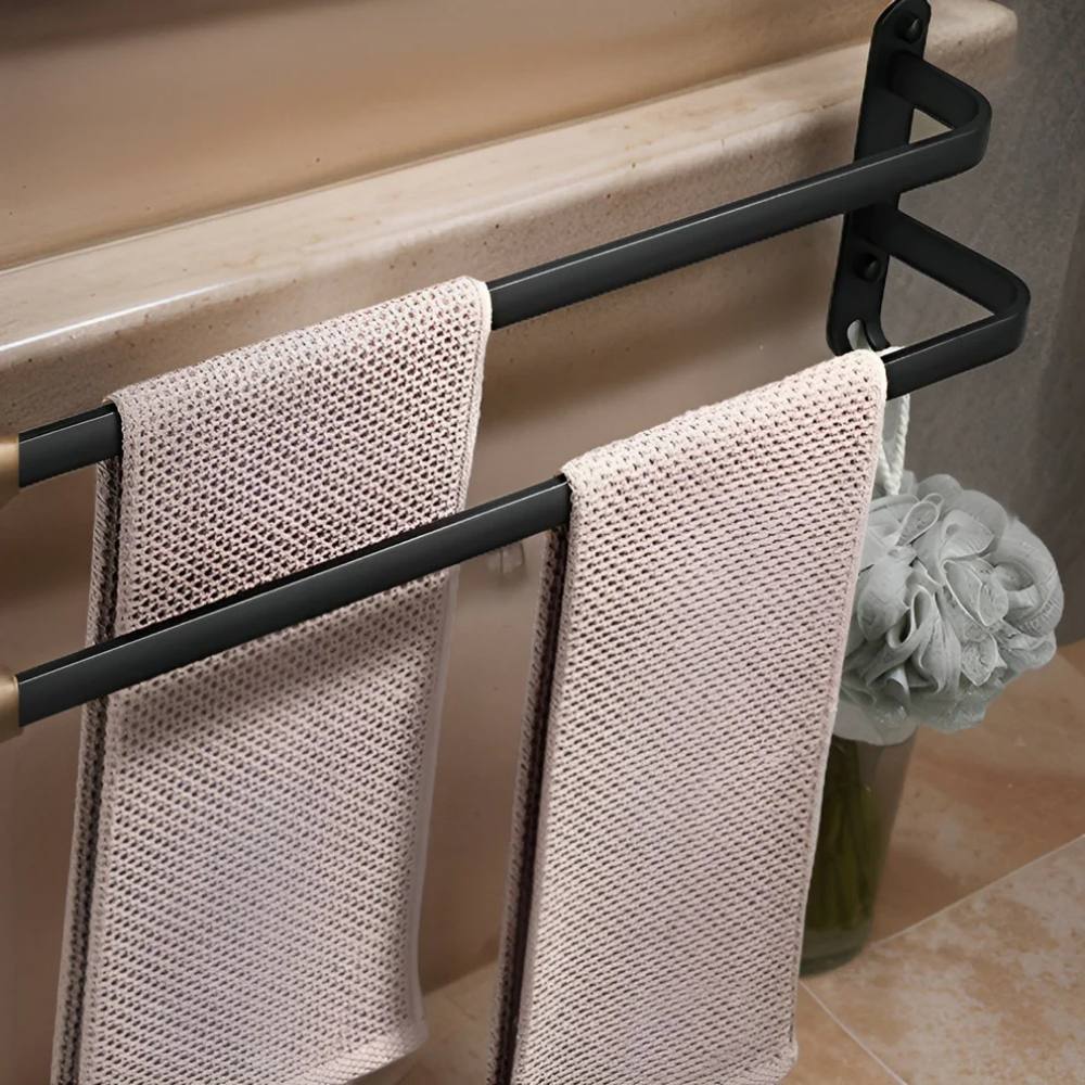 Compact 3-Tier Wall Mount Towel Holder