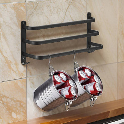 Compact 3-Tier Wall Mount Towel Holder