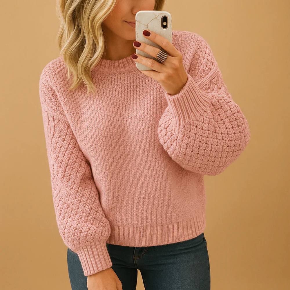 Cozy Women's Winter Sweater, Soft and Fitted