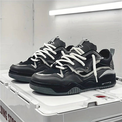 Men's Bold Sneakers, Thick Sole Athletic Casual Shoes - Ortekor