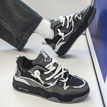 Men's Bold Sneakers, Thick Sole Athletic Casual Shoes
