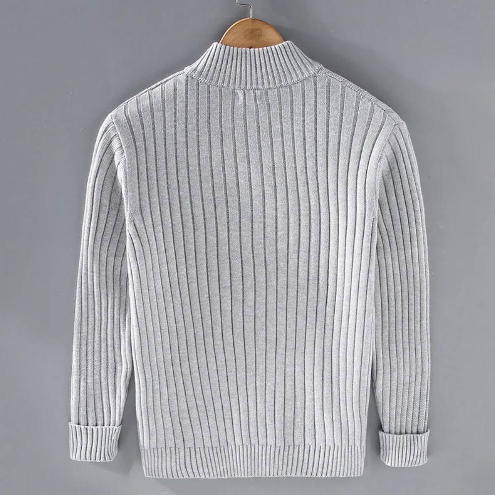 Men's Classic Zip Sweater, Slim Fit Knit Cardigan