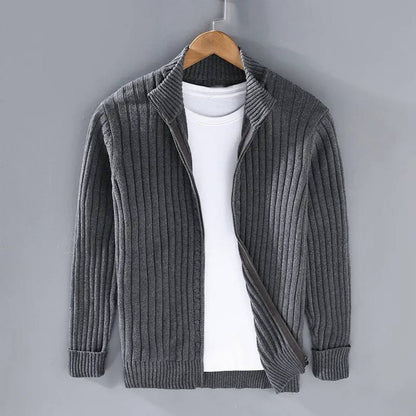 Men's Classic Zip Sweater, Slim Fit Knit Cardigan