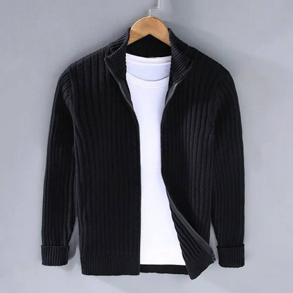 Men's Classic Zip Sweater, Slim Fit Knit Cardigan