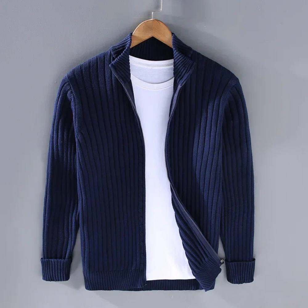 Men's Classic Zip Sweater, Slim Fit Knit Cardigan
