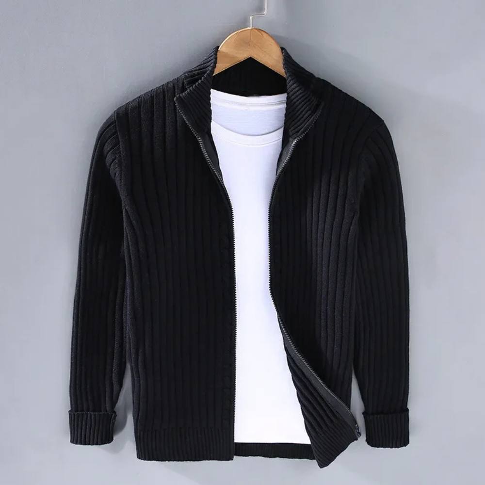 Men's Classic Zip Sweater, Slim Fit Knit Cardigan