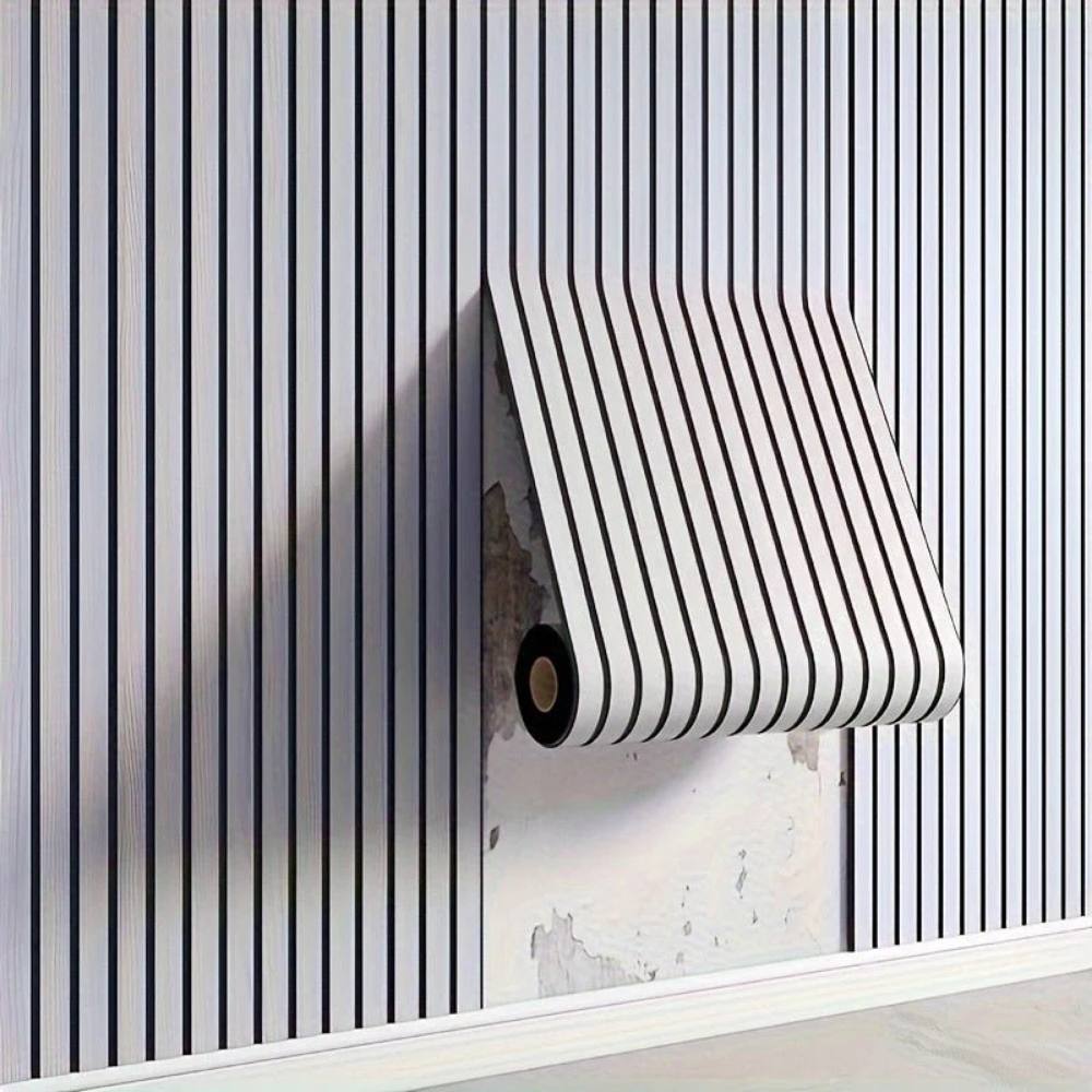 Peel and Stick Wooden Wall Panels with 3D Texture