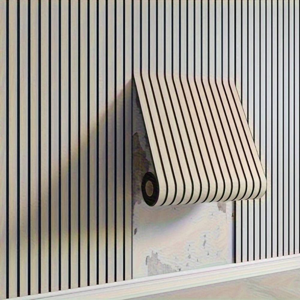 Peel and Stick Wooden Wall Panels with 3D Texture