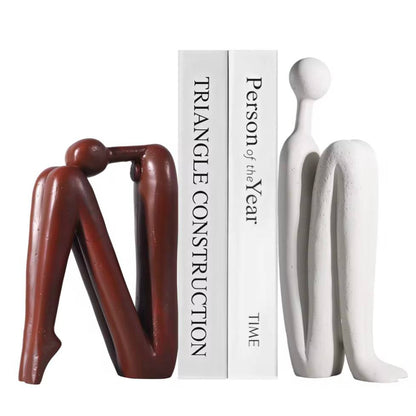 Decorative Polyresin Book Ends for Home Office Use