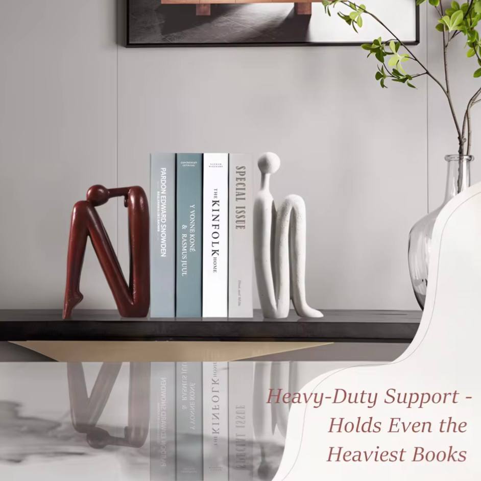 Decorative Polyresin Book Ends for Home Office Use