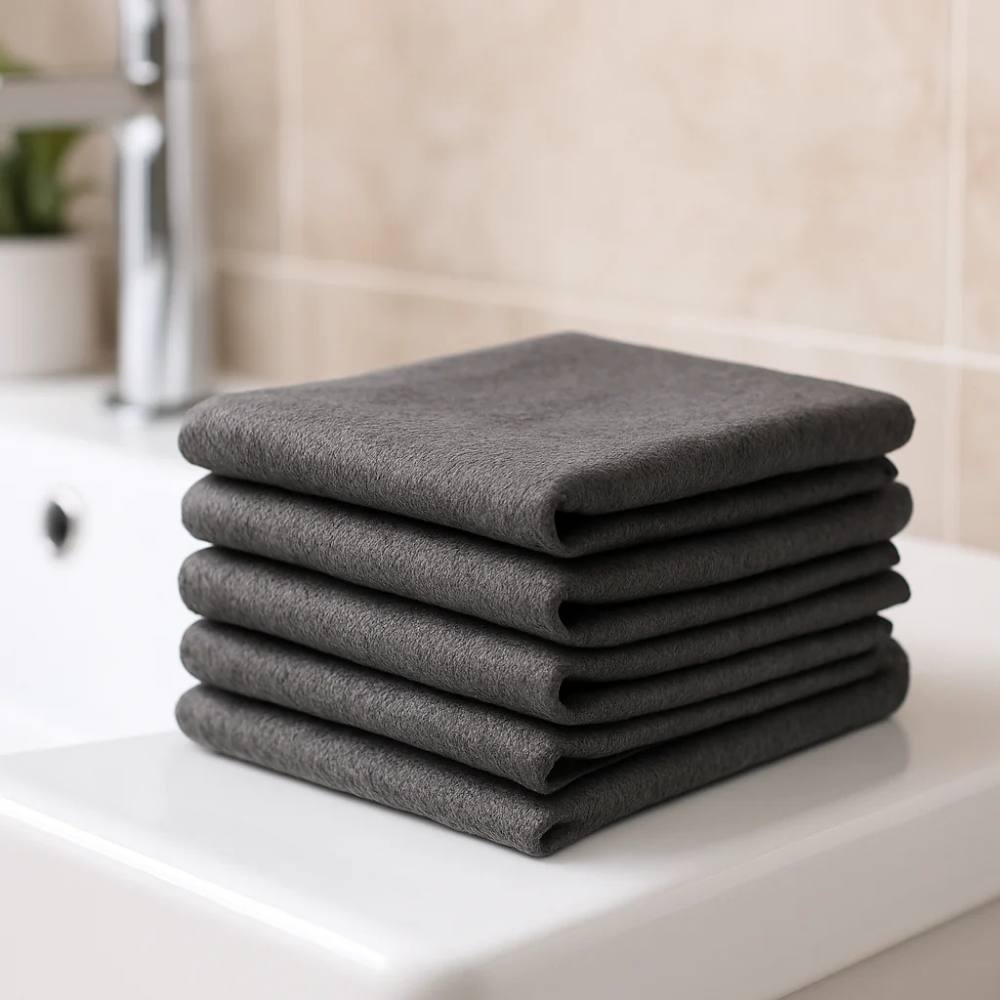 Soft Microfiber Cleaning Cloth, Streak Free and Water Spot Resistant - Ortekor
