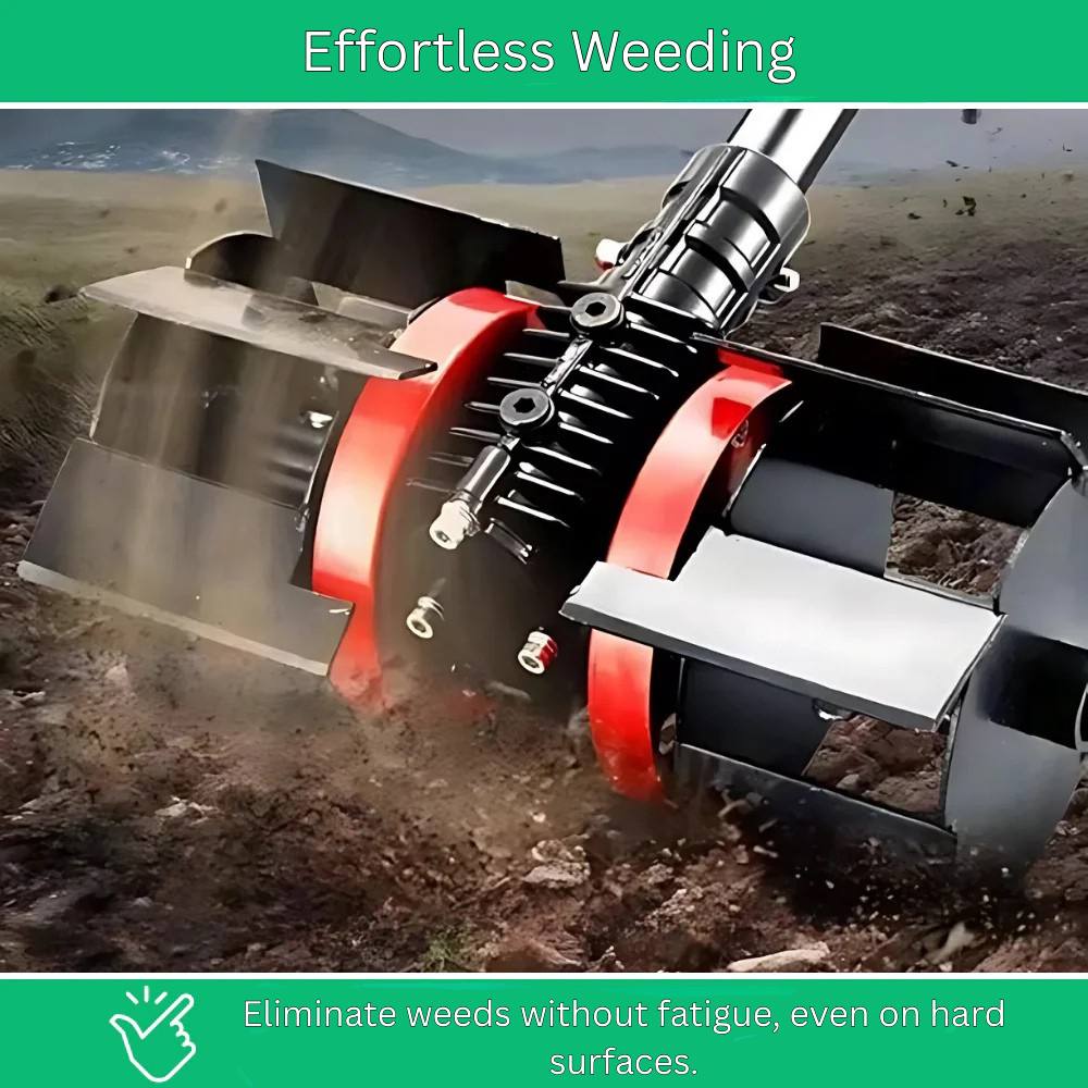 Easy Gardening Wheel, Effective Weed Remover Tool