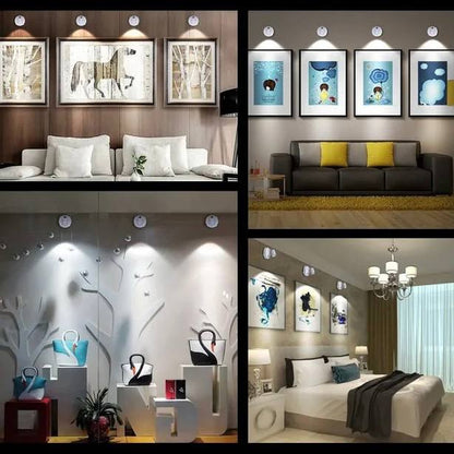 Bright Cordless LED Spotlight for Home Decor