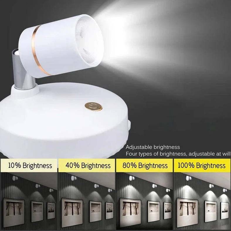 Bright Cordless LED Spotlight for Home Decor
