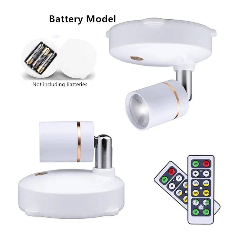 Bright Cordless LED Spotlight for Home Decor