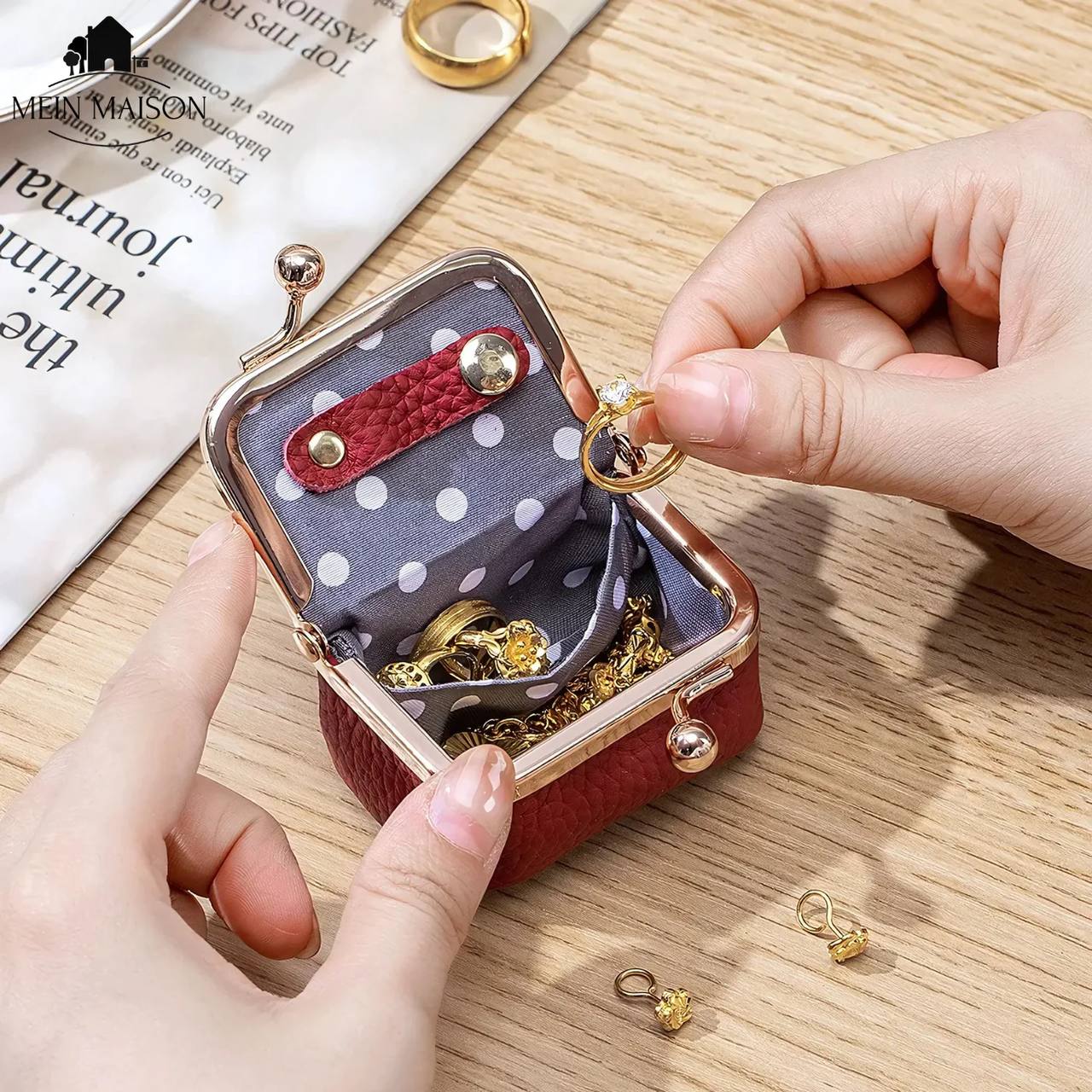 Compact Travel Jewelry Box Storage