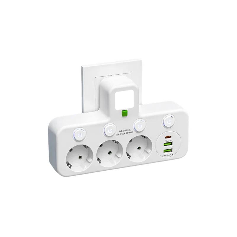 Premium Surge Protector Power Strip with USB and USB-C