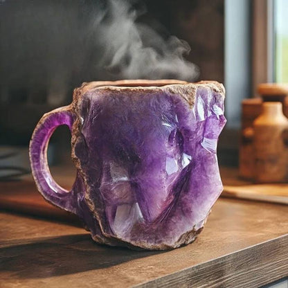 Unique Artisan Crystal Coffee Mug
