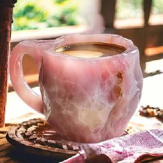 Unique Artisan Crystal Coffee Mug