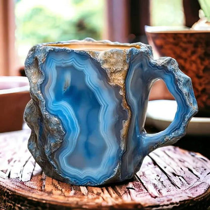 Unique Artisan Crystal Coffee Mug